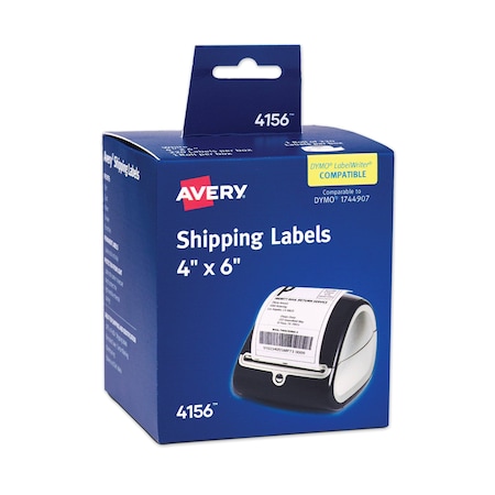 Avery Dennison 2-1/8" x 4" White Shipping Labels, 140 Roll 4153